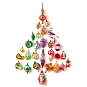 Retro deuk kerstballen