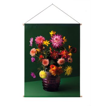 Wandkleed met bloemen