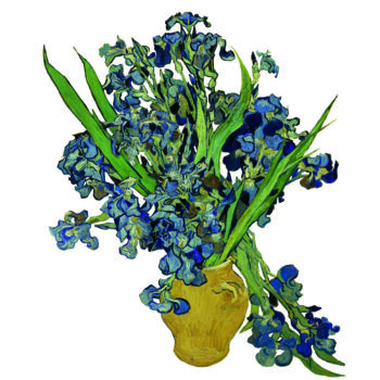 Van Gogh Irissen, raamsticker